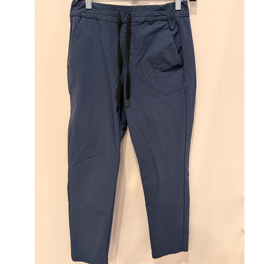 FIGSPRO Women Navy Blue Scrub Pants Small Petite W22WW2003P Drawstring Trousers